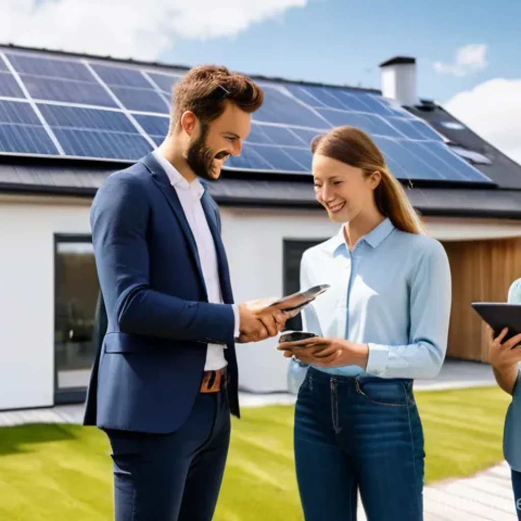 스마트 홈 기술의 진화와 전망 - **Prompt 1: Smart Energy Management in a German Home**
"A bright, sunny daytime scene showcasing...