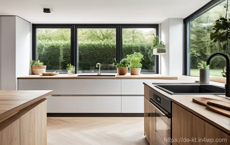 IoT 기반 생활환경 디자인의 미래 - **Prompt:** "A close-up view of a secure smart home entrance in a well-maintained German residential...