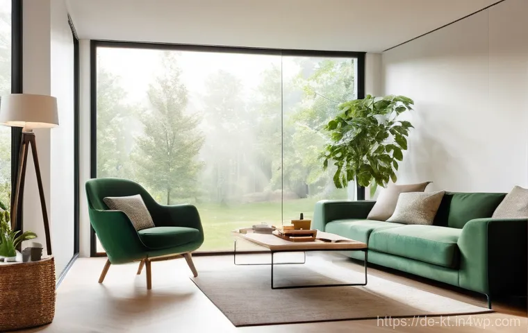 스마트 가전의 최신 트렌드 분석 - **Prompt 1: Sustainable Smart Home for Energy Saving**
"A cozy and modern German living room bat...
