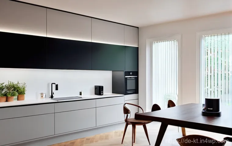 스마트 가전의 최신 트렌드 분석 - **Prompt 2: Enhanced Home Security with Smart Devices**
    "The inviting entrance of a contemporary...